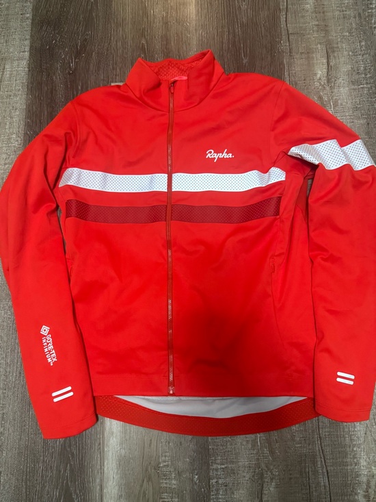 Rapha Other - Rapha Red Performance Cycling Jacket with White Stripes